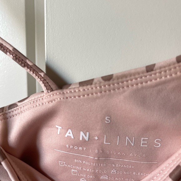 Sivan Ayla Tan Lines Pink Leopard Set, Size Small - Picture 5 of 6